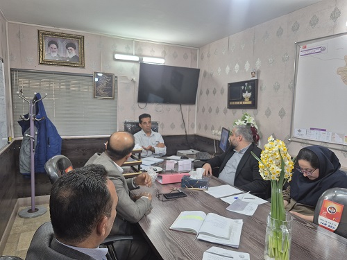 برگزاری دومین نشست شورای مدیران حوزه سلامت در شبکه بهداشت و درمان کازرون 