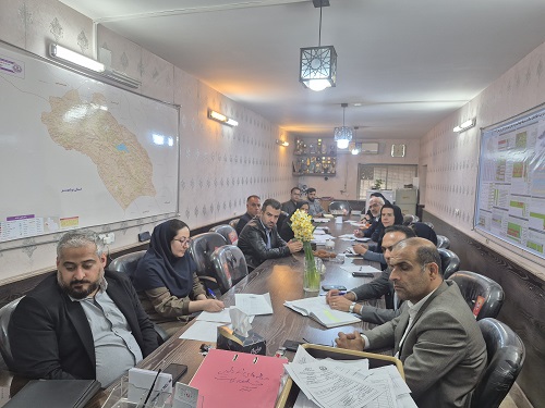 برگزاری دومین نشست شورای مدیران حوزه سلامت در شبکه بهداشت و درمان کازرون 