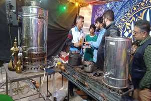 .نظارت کارشناسان سلامت محیط مرکز بهداشت شهید پیرویان کازرون بر رعایت اصول بهداشتی در موکب های برگزاری آیین جشن نیمه شعبان