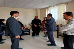 پایش وضعیت سرای سالمندان شهرستان کازرون با حضور مسوولان شبکه بهداشت و اداره بهزیستی