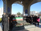 گلباران قبور شهدای گمنام به مناسبت ایام الله دهه فجر انقلاب اسلامی