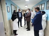نظارت اعضای هیات رییسه دانشگاه علوم پزشکی و خدمات بهداشتی درمانی شیراز بر روند ارایه خدمت در بیمارستان ولیعصر (عج) کازرون