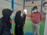 بازدید ناظر معاونت بهداشت دانشگاه علوم پزشکی و خدمات بهداشتی درمانی شیراز از پایگاه تجمیعی واکسیناسیون کووید19 کازرون