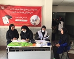 برپایی ایستگاه سنجش فشارخون در خوابگاه دخترانه دانشگاه آزاد اسلامی کازرون