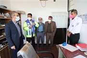 بازدید سرزده سرپرست دانشگاه علوم پزشکی شیراز از پایگاه اورژانس جاده ای خسویه