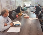 نشست اعضای شورای دبیرخانه سلامت کارکنان دولت در دفتر رییس شبکه بهداشت و درمان کازرون