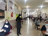 نظارت کارشناسان بهداشتی بر حوزه های برگزاری آزمون سمپاد مدارس کازرون