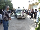 وداع با پیکر زنده یاد «محمد جدی دوست» راننده آمبولانس مرکز شبانه روزی بالاده شهرستان کازرون