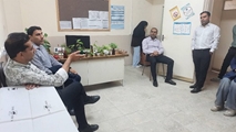 پایش عملکرد اعضای تیم سلامت مرکز خدمات جامع سلامت و خانه بهداشت روستای کمارج از سوی سرپرست شبکه بهداشت و درمان کازرون