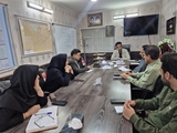 نشست سرپرست شبکه بهداشت و درمان کازرون با مسوولان واحدهای ستادی مرکز بهداشت شهید پیرویان