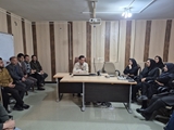 نشست سرپرست شبکه بهداشت و درمان با کارکنان ستاد مراکز بهداشت شهید پیرویان کازرون