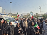 تجدید میثاق کارکنان شبکه بهداشت و درمان کازرون با شهدا و حضور در آیین تشییع پیکر شهدای مدافع امنیت