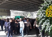 تشییع پیکر بهورز خدوم خانه بهداشت کلانی با حضور مسوولان و کارکنان شبکه بهداشت و درمان کازرون